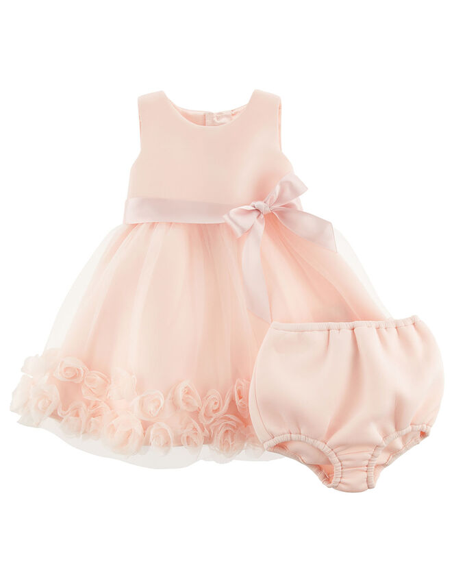 Newborn 3D Flower Dress Set , Pink (PINK), large