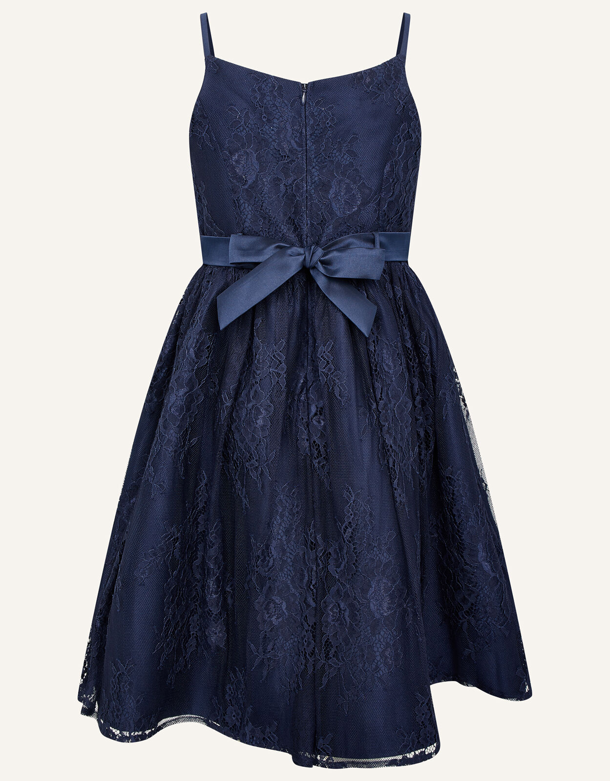 Monsoon navy best sale flower girl dress