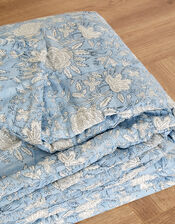 Woodblock Artisan Floral Quilt, , large