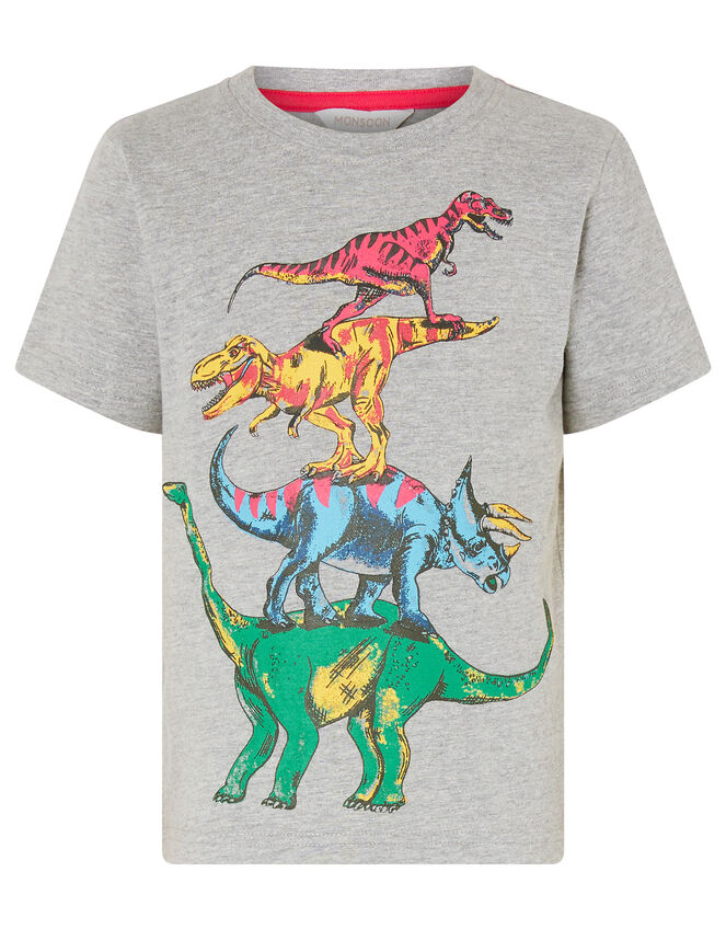 Rufus Dinosaur T-shirt, Gray (GREY), large