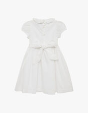 Trotters Willow Rose Hand Smocked Dress, White (WHITE), large