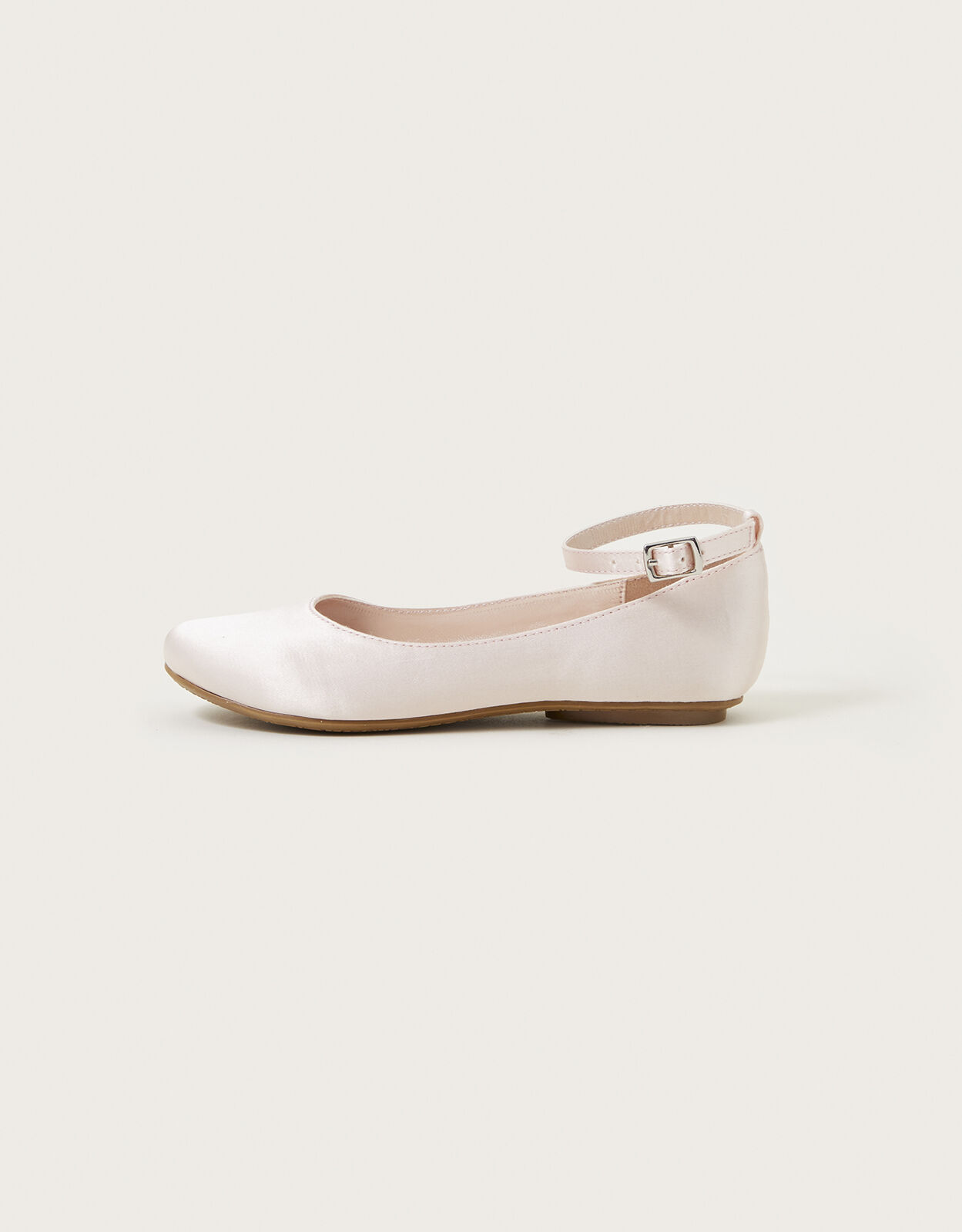 Pink satin sale ballet flats