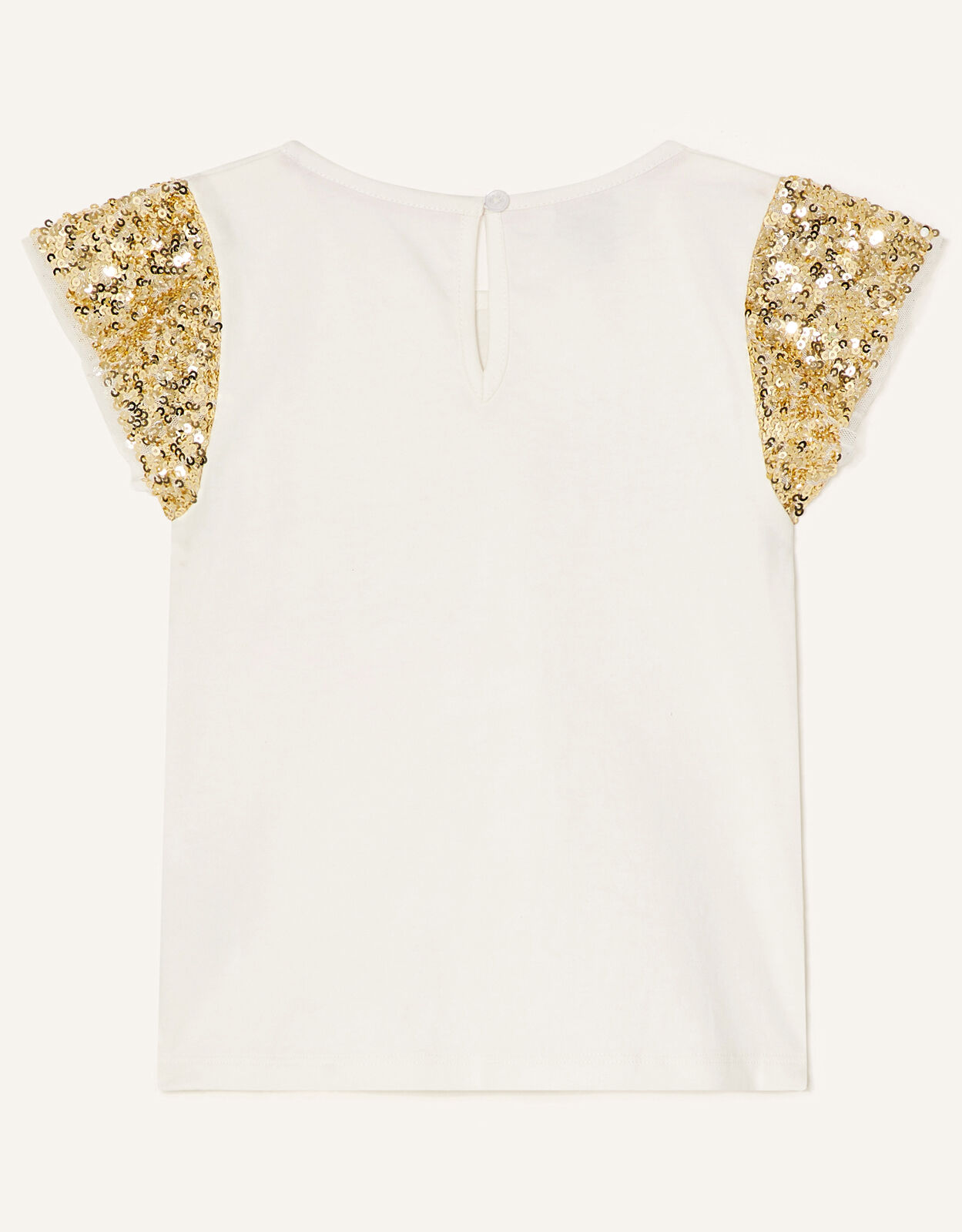 Girls gold sequin top clearance