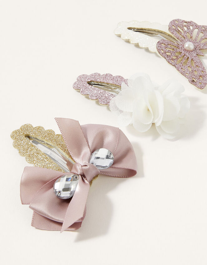 Scallop Hair Clip Set, , large