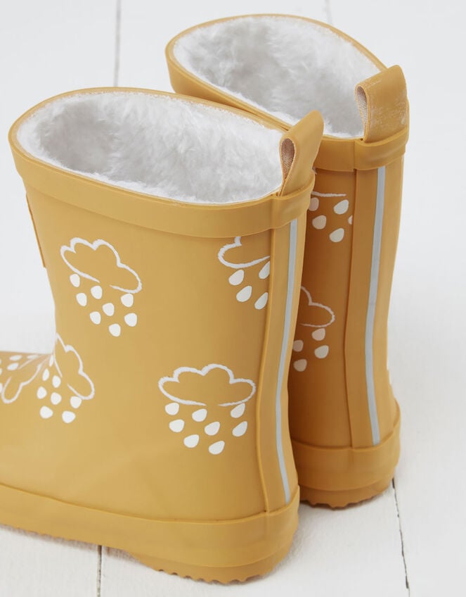 Grass and Air Colour-Revealing Wellies, Yellow (OCHRE), large