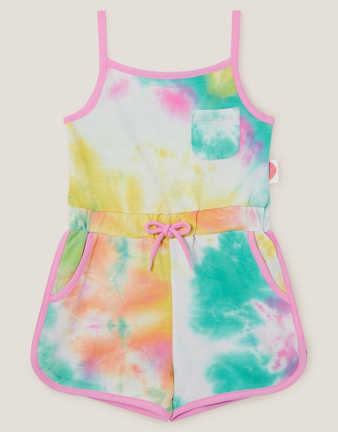 Tie-Dye Strappy Playsuit, Multi (MULTI), large