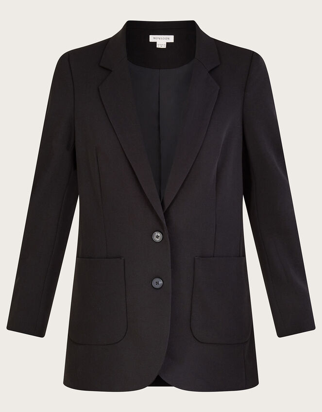 Lauren Plain Blazer, Black (BLACK), large