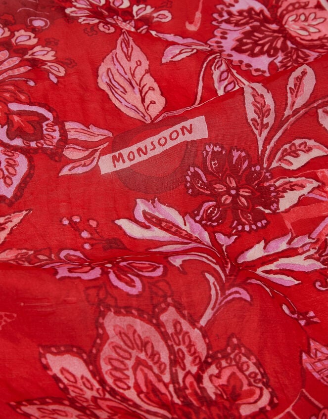 London Print Silk Scarf, , large