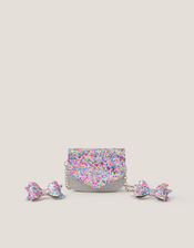 Confetti Glitter Bag & Hair Clips Set, , large