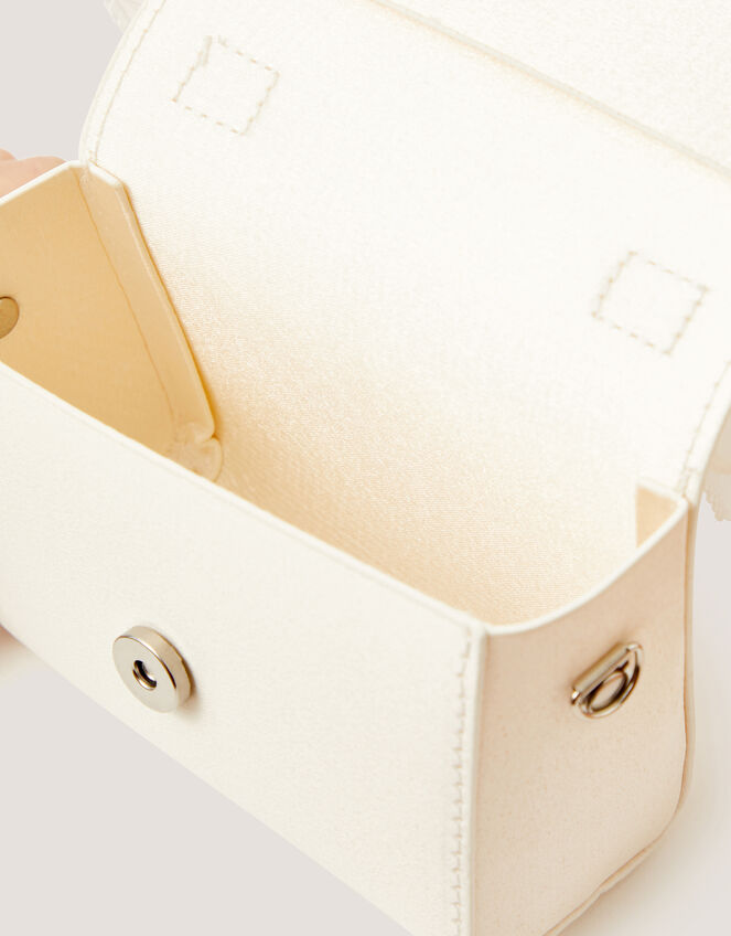 Organza Bow Bag, Ivory (IVORY), large