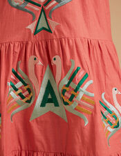 Tallulah and Hop Juliet Long Embroidered Dress, Pink (PINK), large