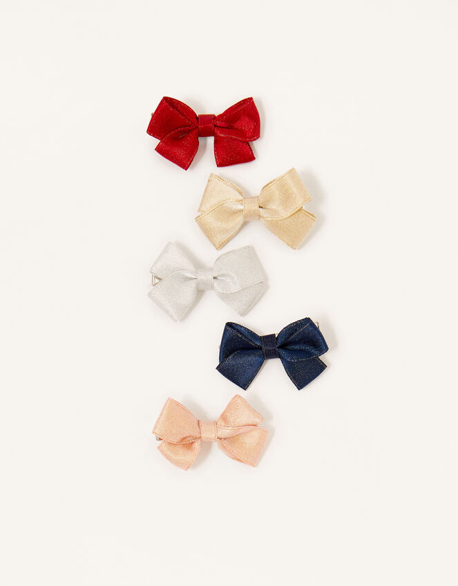 Mini Bow Hair Clips, , large