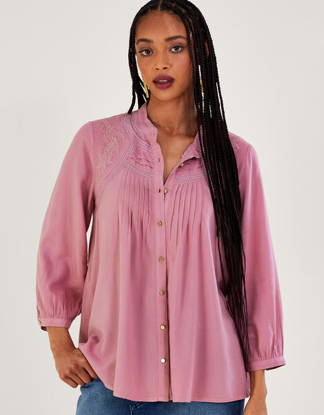 Lace Detail Blouse, Purple (LILAC), large