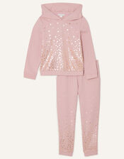 Foil Star Hoody and Joggers Set, Nude (NUDE), large