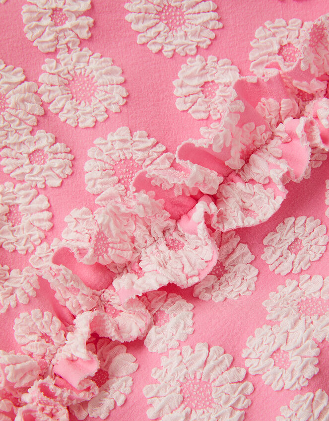 Floral Jacquard Bikini Set, Pink (PINK), large