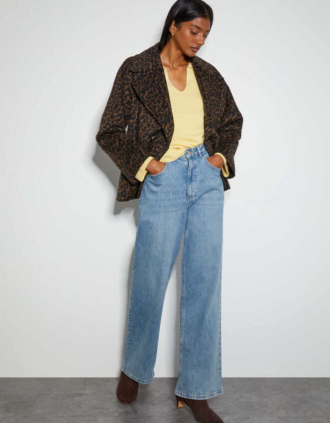 Cara Collar Cashmere Jumper, Yellow (YELLOW), large