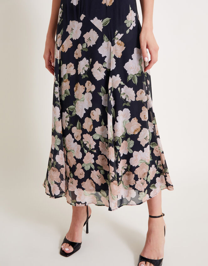 Rosa Maxi Dress, Black (BLACK), large