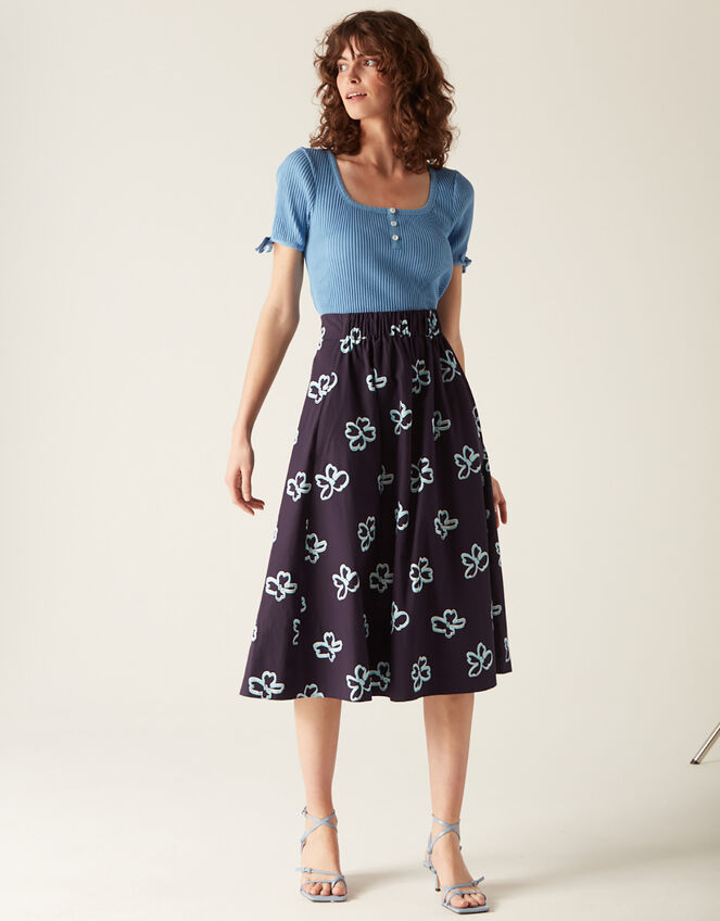 Mirla Beane Niki Skirt, Blue (NAVY), large