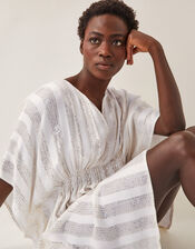 Sana Sequin Embellished Kaftan, Ivory (IVORY), large