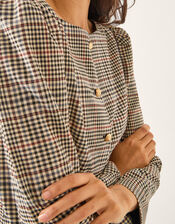 Carmen Check Print Jacket, Natural (NATURAL), large