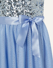 Truth Sequin Maxi Dress, Blue (BLUE), large