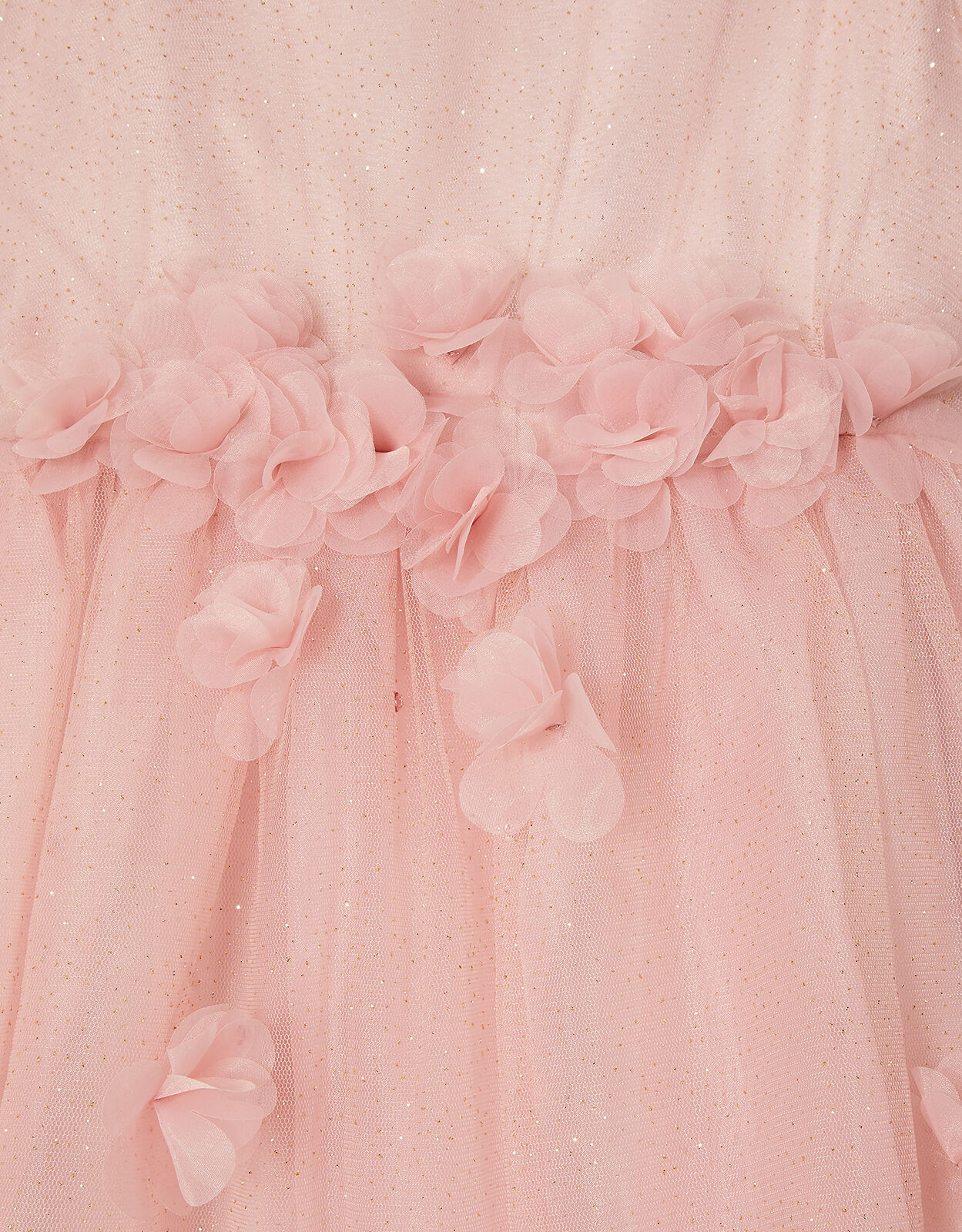 Blossom Glitter Tulle Dress Pink