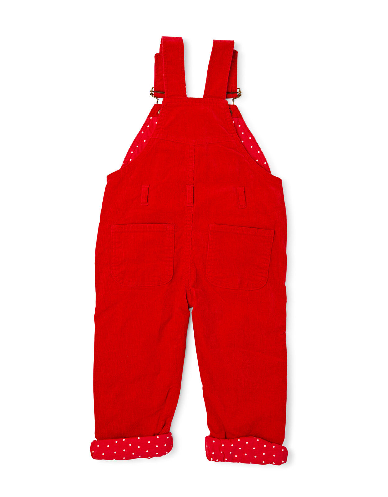 Red 2025 baby dungarees