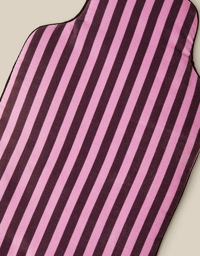 Stripe Velvet Hot Water Bottle Cover, , large