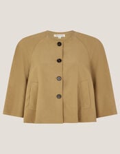 Verity 3/4 Sleeve Swing Jacket, Natural (NATURAL), large