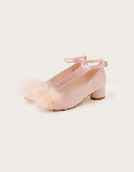 Carey Fluffy Embellished Heels	 Pink, Pink (PINK), large