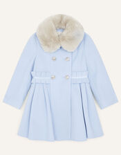 Ruffle Waist Coat, Blue (PALE BLUE), large