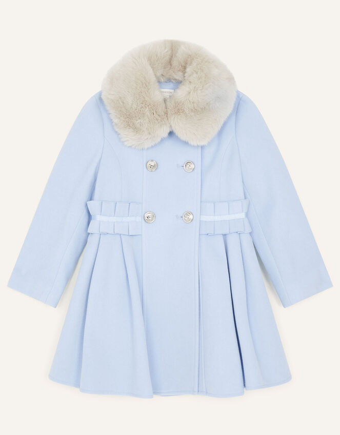 Ruffle Waist Coat, Blue (PALE BLUE), large