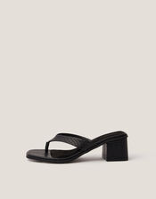Tilly Toe Thong Mules, Black (BLACK), large