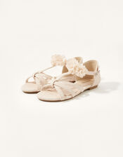 Bridal Corsage Sandals, Pink (PINK), large