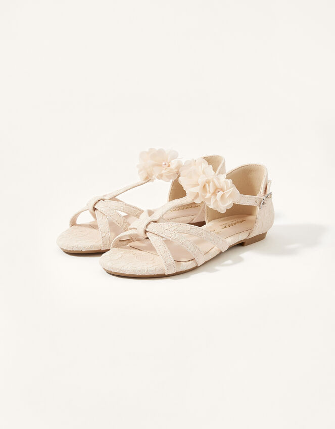 Bridal Corsage Sandals, Pink (PINK), large