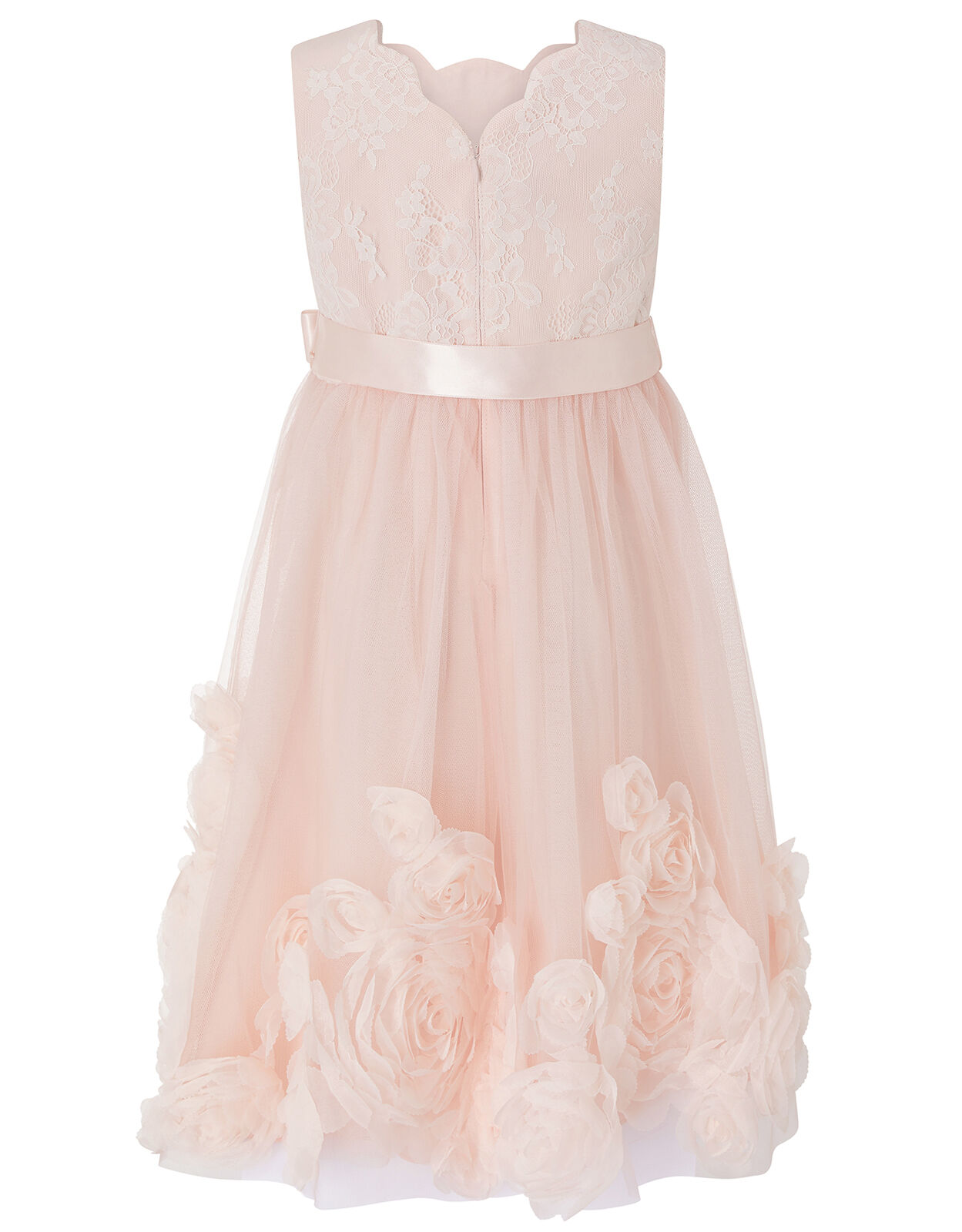 Macaroon Occasion Dress with 3D Flowers