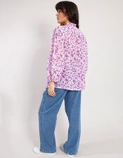 East Embellished Print Blouse, Pink (BLUSH), large