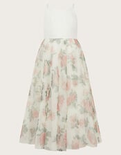 Alice Rose Print Maxi Dress, Ivory (IVORY), large