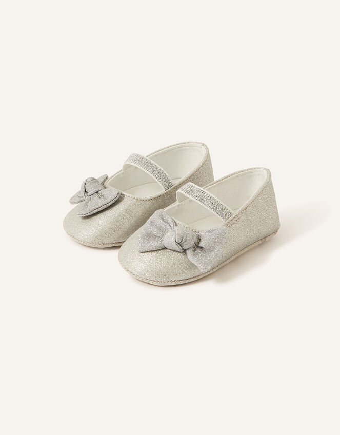 Baby Piper Booties, Silver (SILVER), large