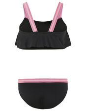 Elastic Strap Bikini Set, Black (BLACK), large