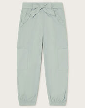 Frill Pocket Cargo Trousers, Blue (AQUA), large