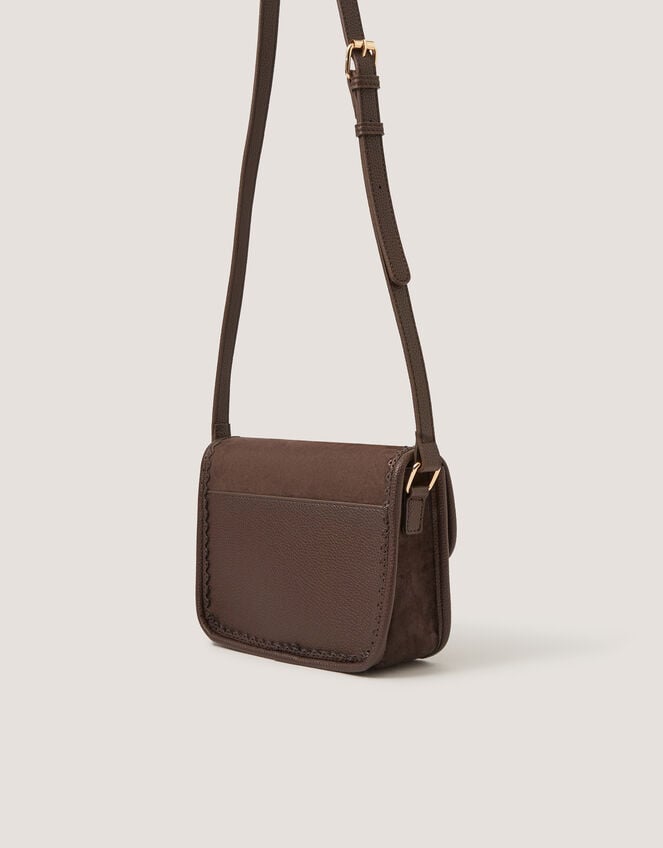 Amy Faux Suede Crossbody Bag, , large