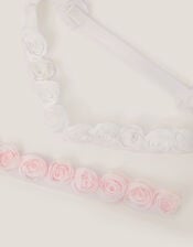 2-Pack Baby Rosette Bando Headbands, , large