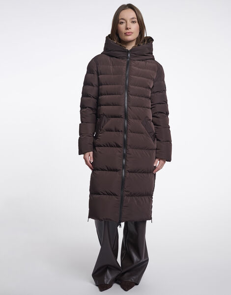 Rino & Pelle Keila Long Padded Coat , Brown (BROWN), large