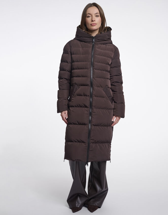 Rino & Pelle Keila Long Padded Coat , Brown (BROWN), large