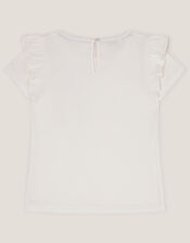 Bunny Pocket Cotton T-Shirt, Ivory (IVORY), large