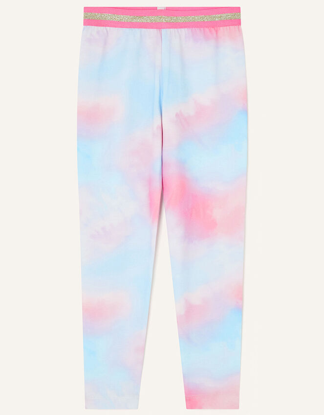 Tie Dye Leggings, Blue (NAVY), large