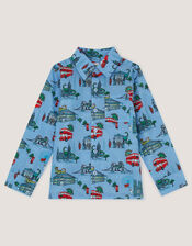 London Print Shirt , Blue (BLUE), large