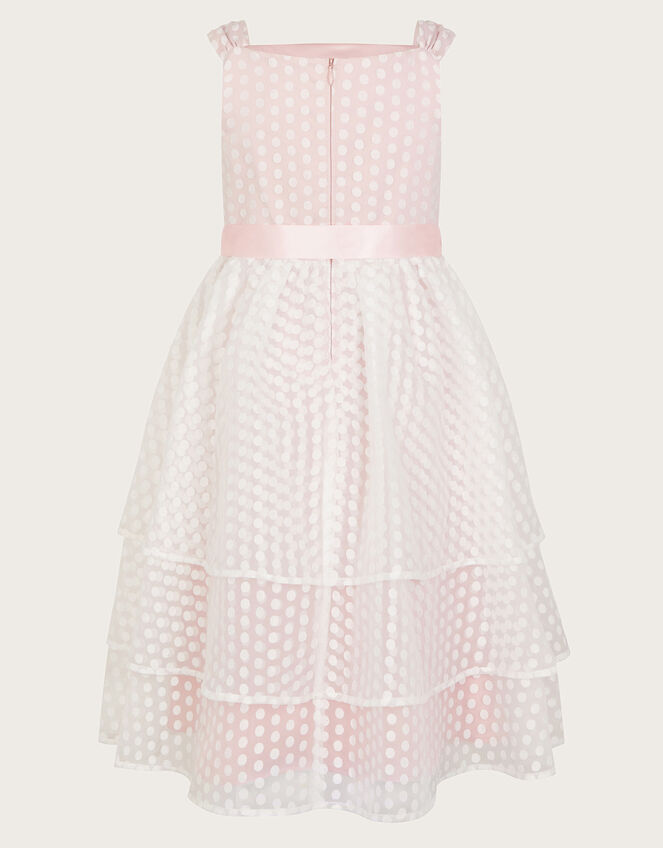 Audrey Organza Spot Dress, Pink (PINK), large