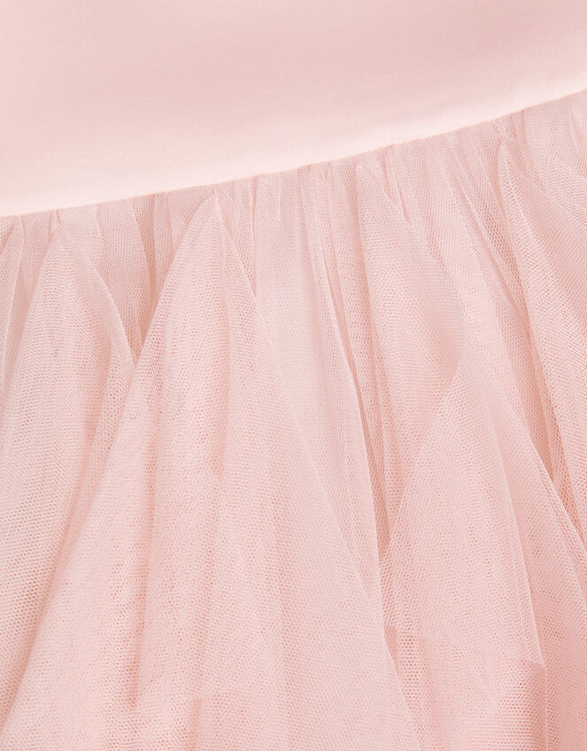 Scarlett Bardot Tulle Ruffle Dress, Pink (PINK), large